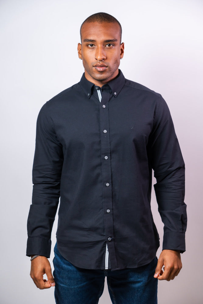 Camisa Manga Larga Hombre Nautica Classic Fit - Camisas