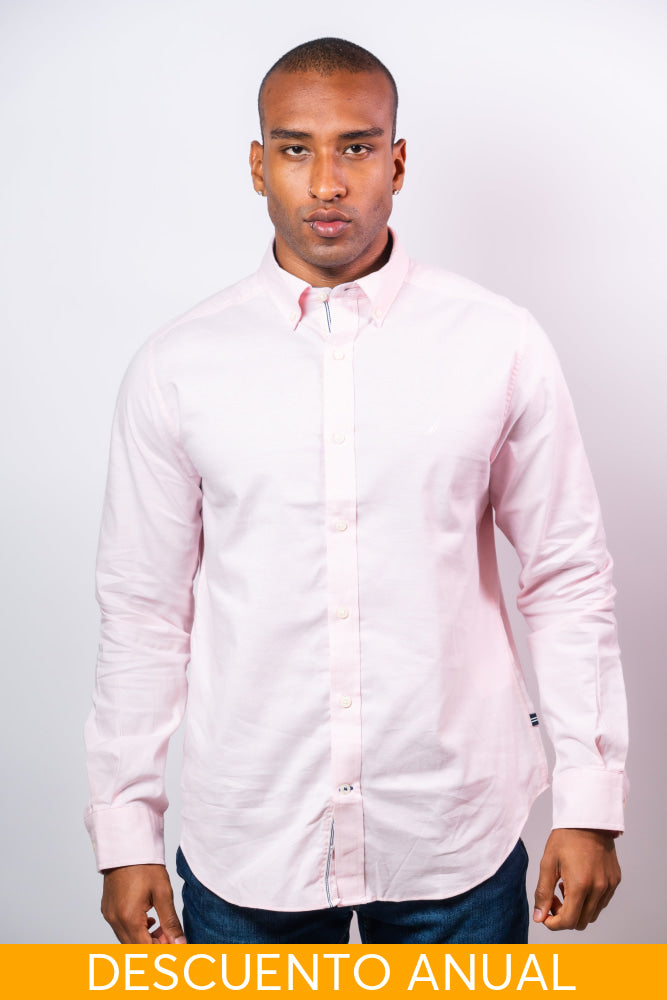 Camisa Manga Larga Hombre Nautica Classic Fit - Camisas