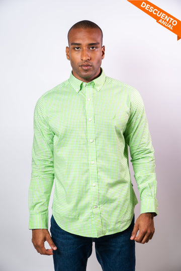 Camisa Manga Larga Hombre Nautica Classic Fit - Camisas