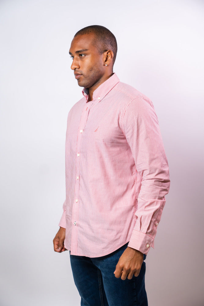 Camisa Manga Larga Hombre Nautica Classic Fit - Camisas