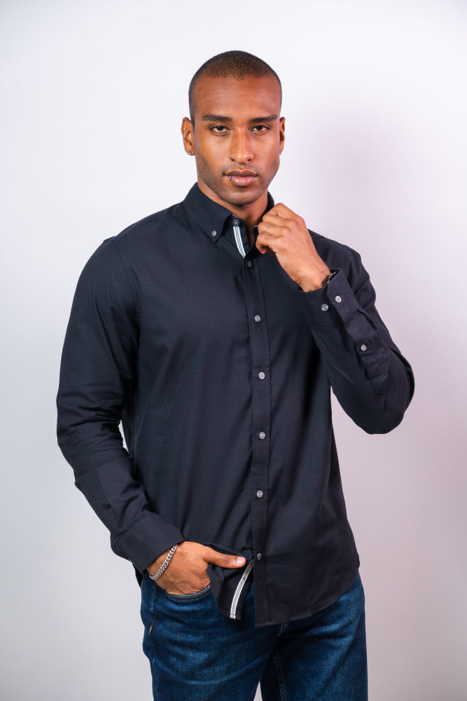 Camisa Manga Larga Hombre Nautica Classic Fit - Camisas