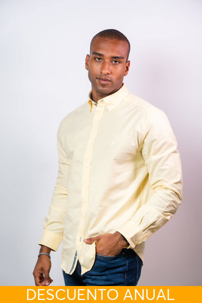 Camisa Manga Larga Hombre Nautica Classic Fit - Camisas