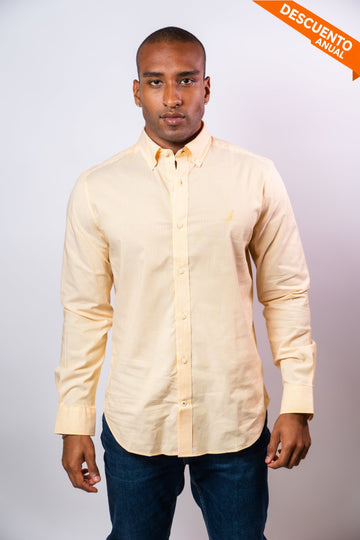 Camisa Manga Larga Hombre Nautica Classic Fit - Camisas