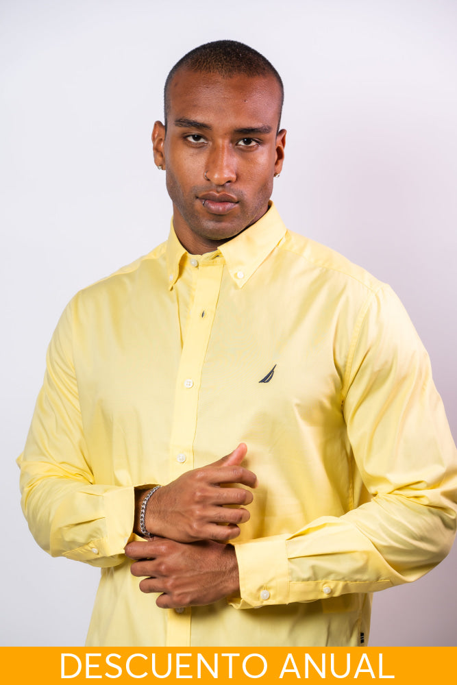 Camisa Manga Larga Hombre Nautica Classic Fit - Camisas
