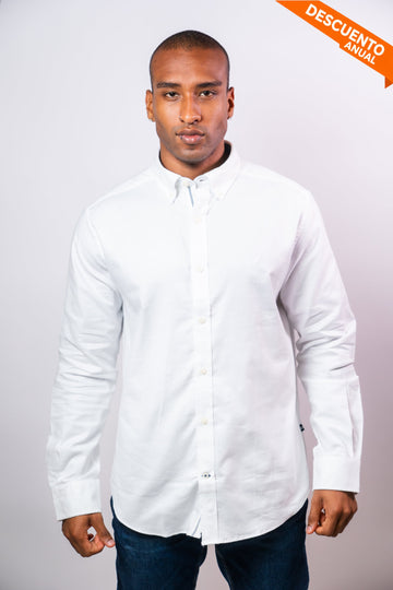Camisa Manga Larga Hombre Nautica Classic Fit - Camisas