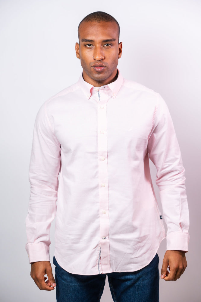 Camisa Manga Larga Hombre Nautica Classic Fit - Camisas