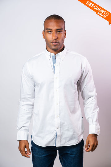 Camisa Manga Larga Hombre Nautica Classic Fit - Camisas