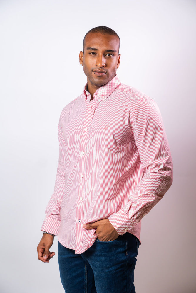 Camisa Manga Larga Hombre Nautica Classic Fit - Camisas