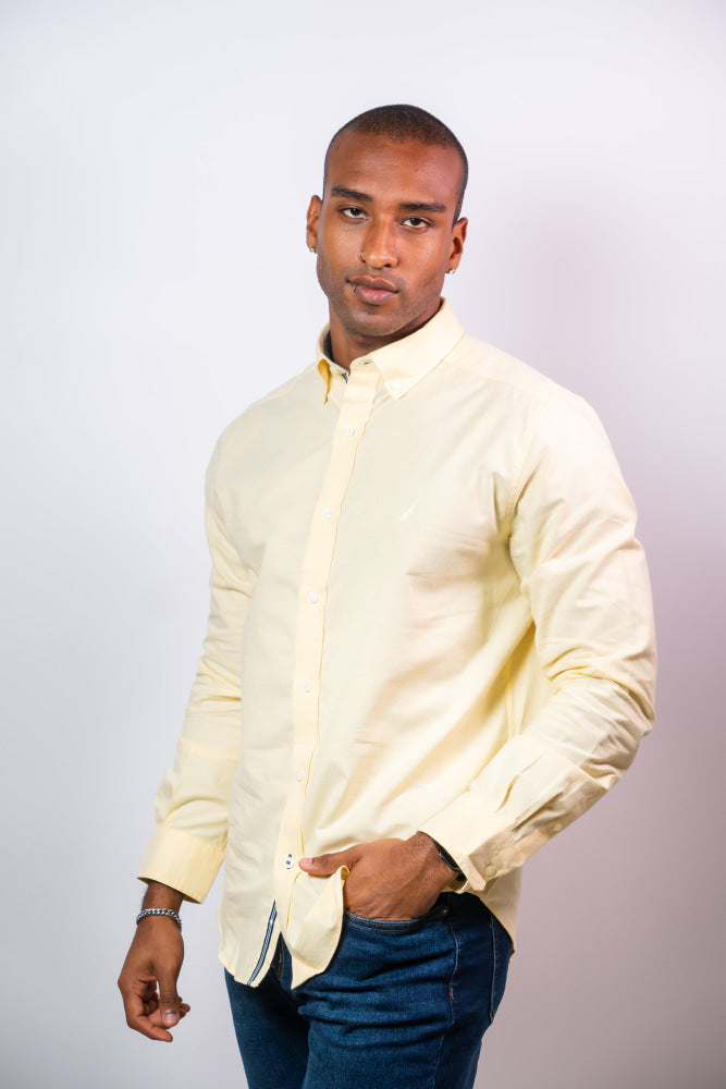 Camisa Manga Larga Hombre Nautica Classic Fit - Camisas