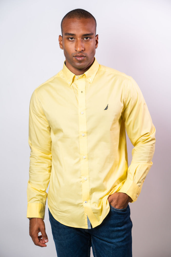 Camisa Manga Larga Hombre Nautica Classic Fit - Camisas