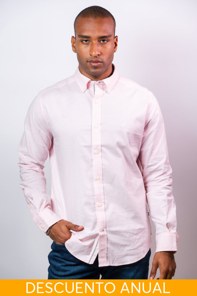 Camisa Manga Larga Hombre Nautica Classic Fit - Camisas