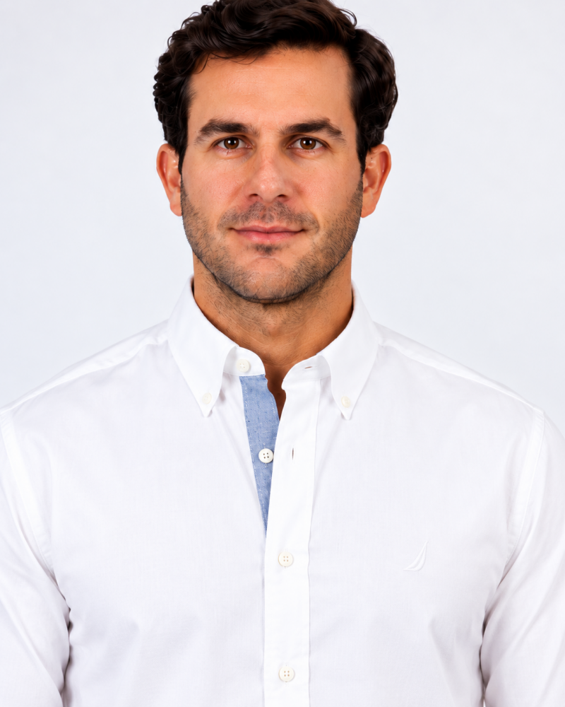 Camisa Manga Larga Hombre Nautica Classic Fit - Camisas