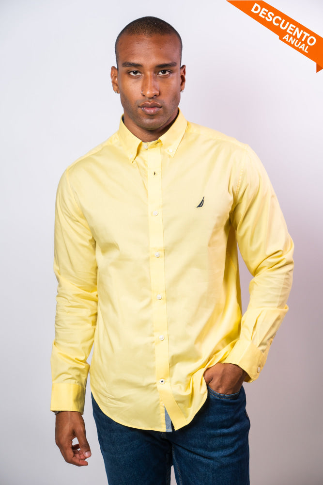 Camisa Manga Larga Hombre Nautica Classic Fit - Camisas