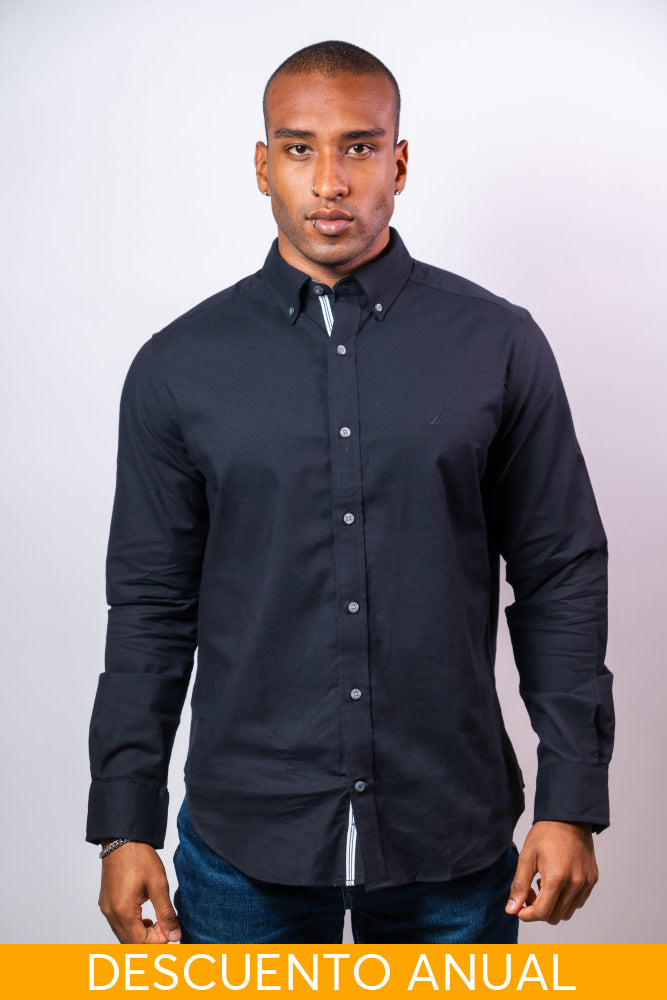 Camisa Manga Larga Hombre Nautica Classic Fit - Camisas