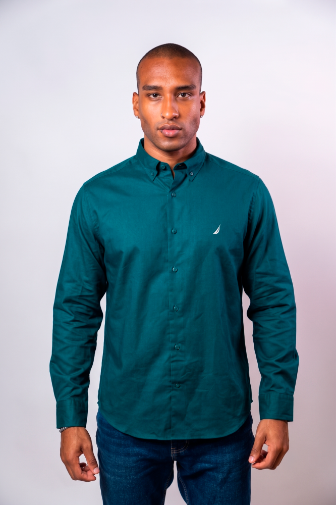 Camisa Manga Larga Hombre Nautica Classic Fit - Camisas