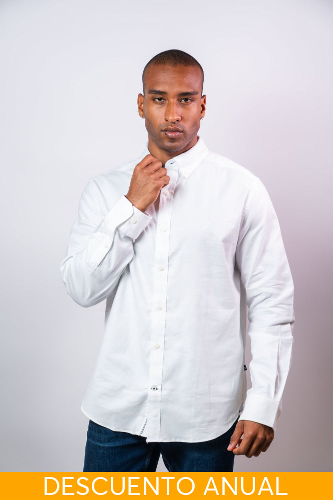 Camisa Manga Larga Hombre Nautica Classic Fit - Camisas