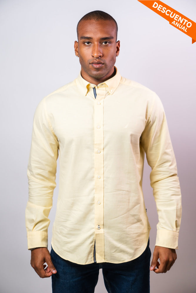 Camisa Manga Larga Hombre Nautica Classic Fit - Camisas