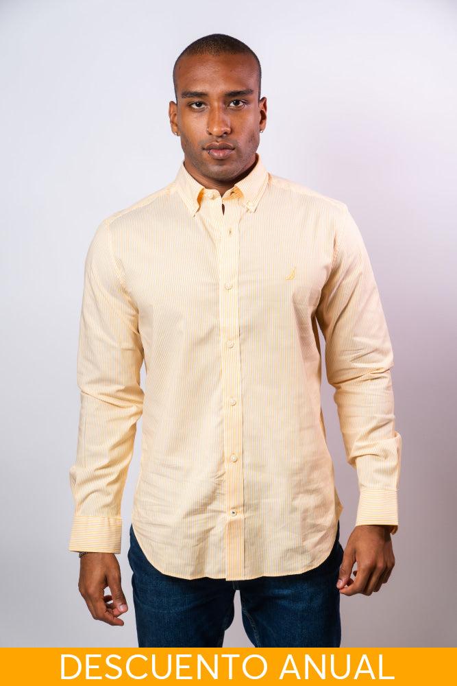 Camisa Manga Larga Hombre Nautica Classic Fit - Camisas
