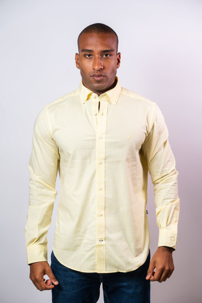 Camisa Manga Larga Hombre Nautica Classic Fit - Camisas
