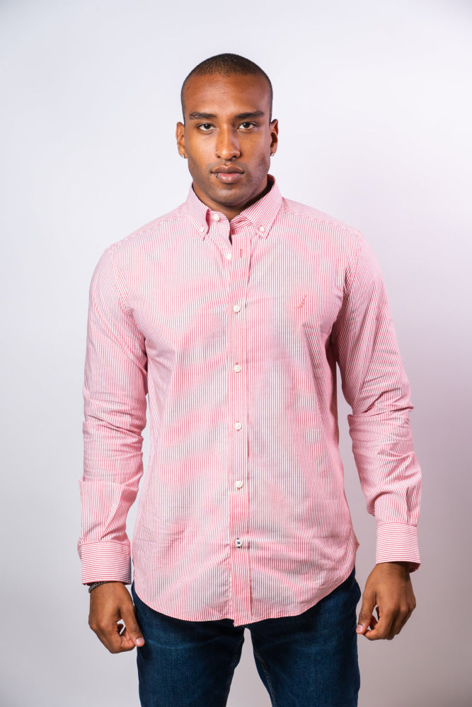 Camisa Manga Larga Hombre Nautica Classic Fit - Camisas