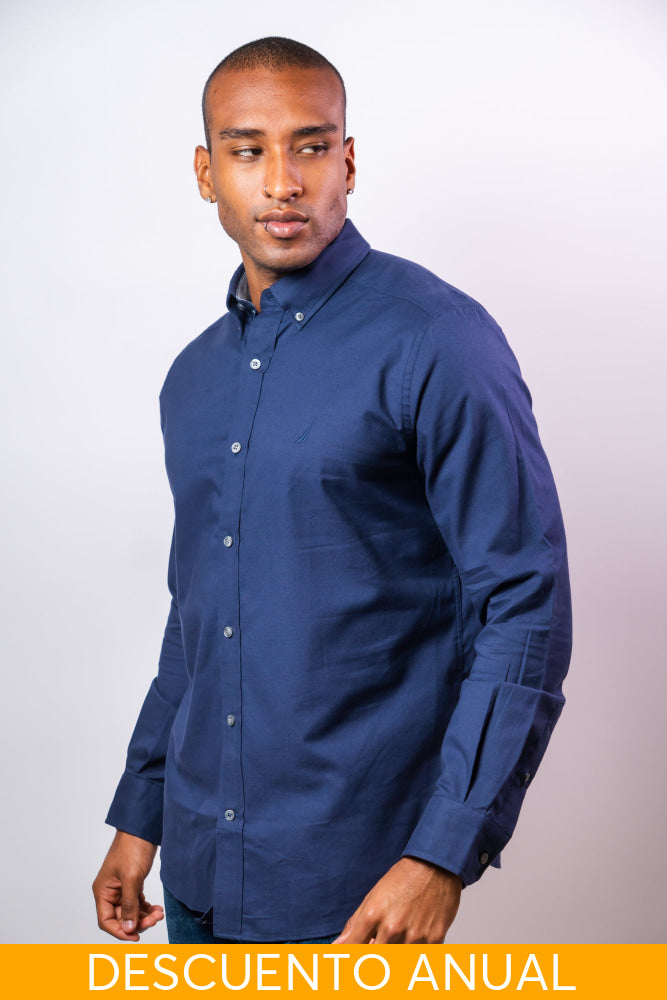 Camisa Manga Larga Hombre Nautica Classic Fit - Camisas