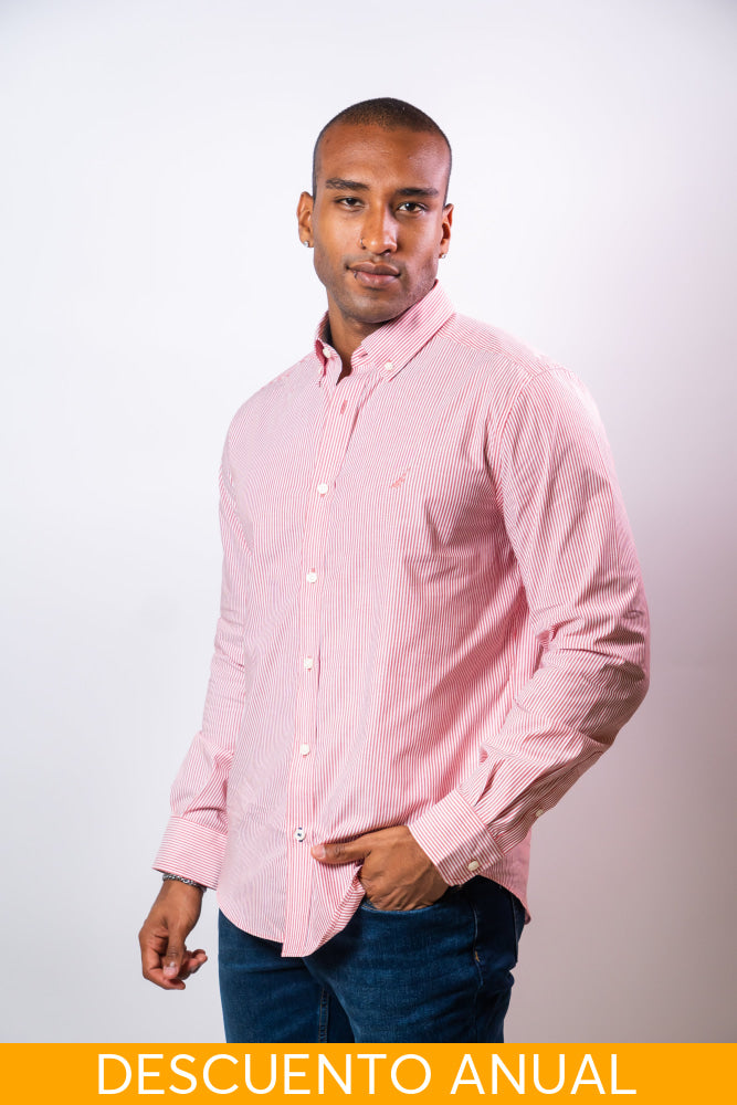 Camisa Manga Larga Hombre Nautica Classic Fit - Camisas