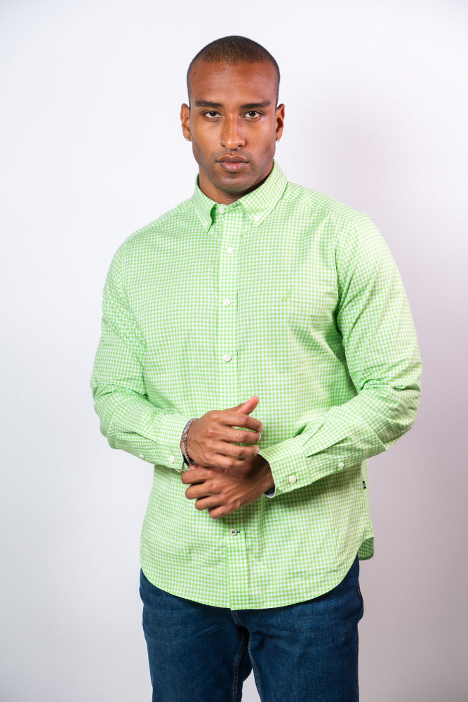Camisa Manga Larga Hombre Nautica Classic Fit - Camisas