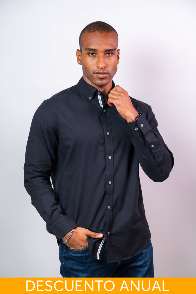 Camisa Manga Larga Hombre Nautica Classic Fit - Camisas