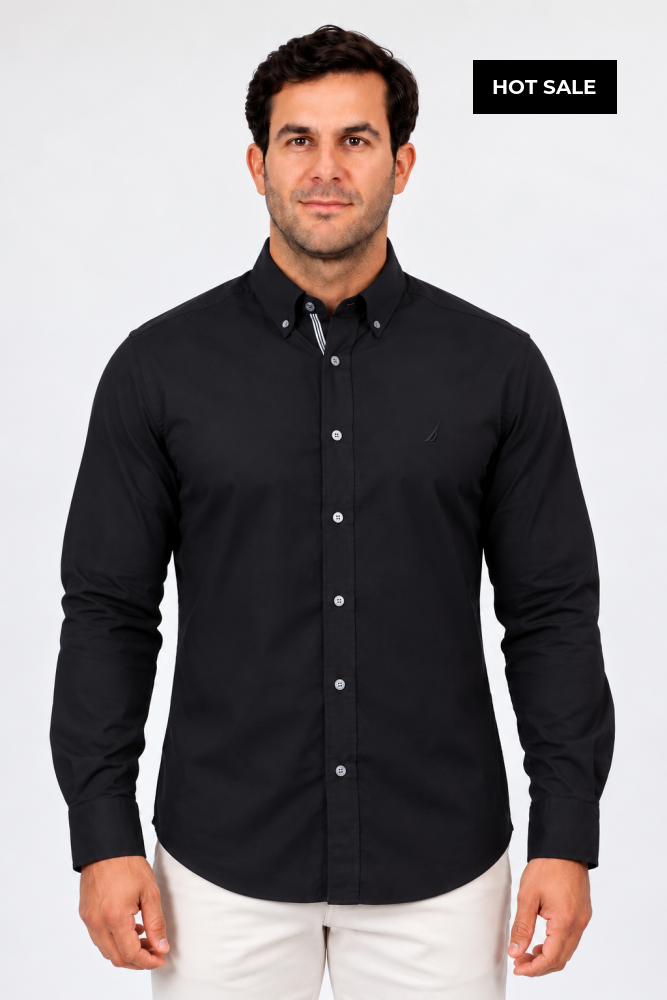Camisa Manga Larga Hombre Nautica Classic Fit - XXL - Camisas