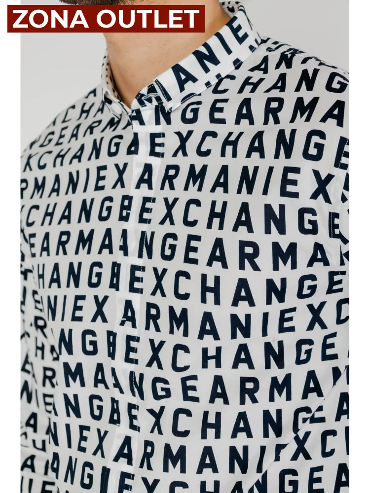 Camisa Men White Armani Exchange Camisas