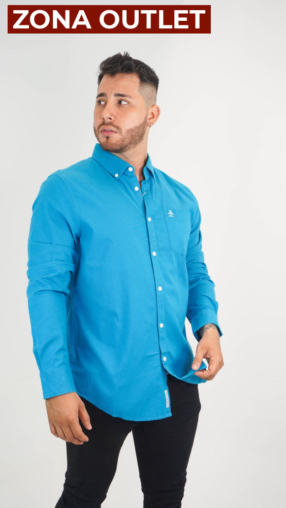 Camisa Penguin Mosaic Blue Camisas