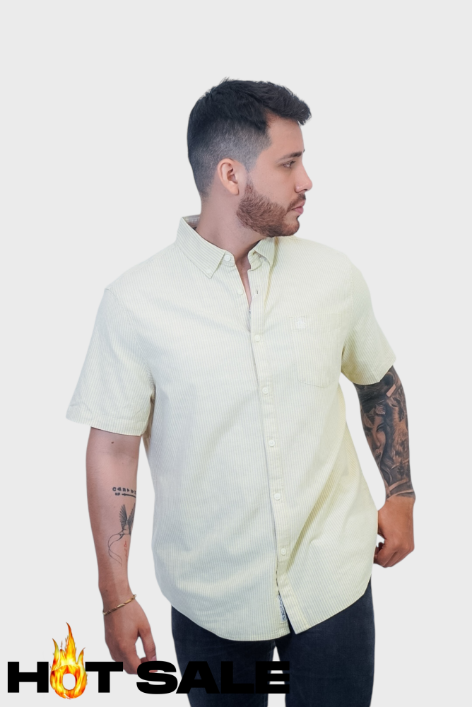 Camisa Penguin Cream Gold S Camisas