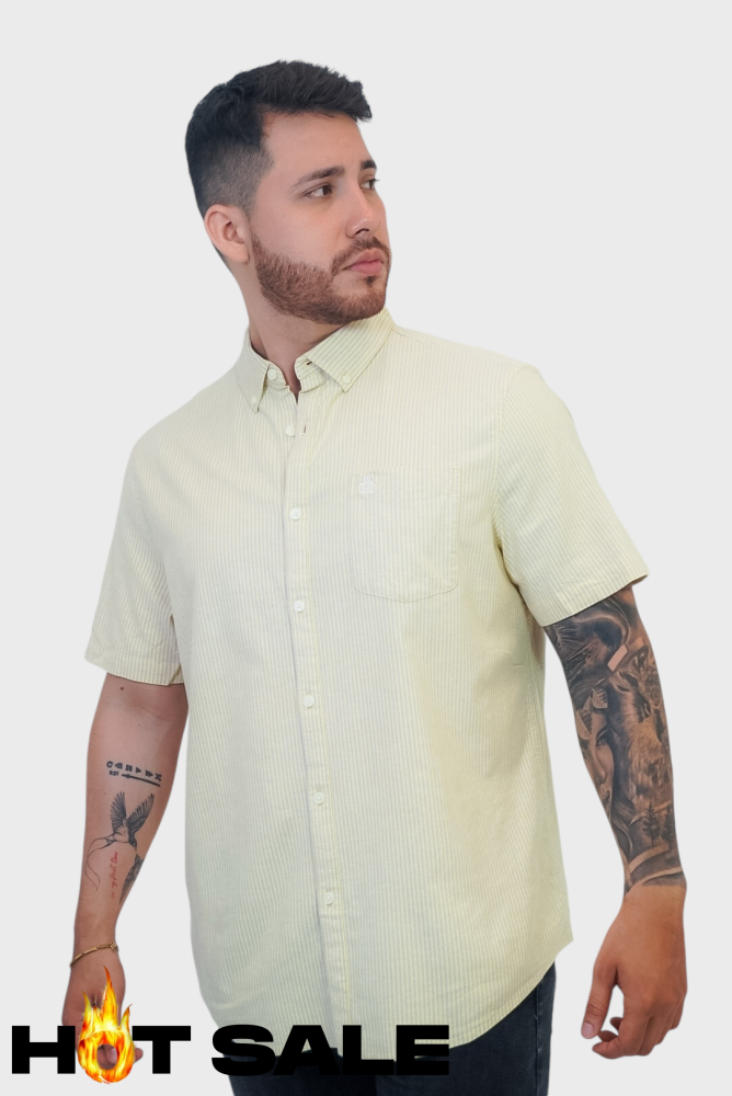 Camisa Penguin Cream Gold S Camisas