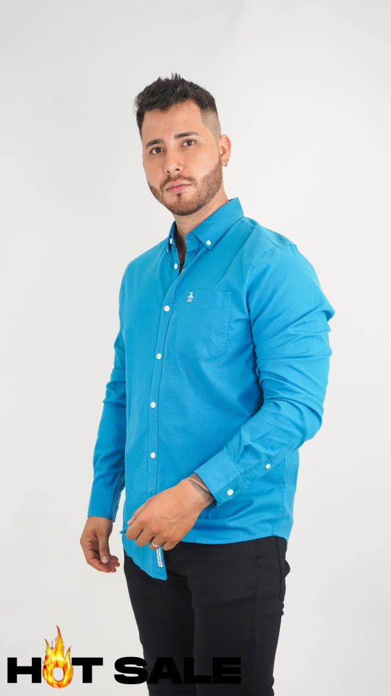 Camisa Penguin Mosaic Blue Camisas