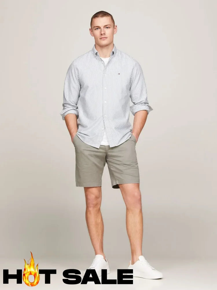 Camisa Tommy Hilfiger Oxford Regular Green Camisas