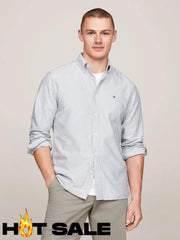 Camisa Tommy Hilfiger Oxford Regular Green Camisas