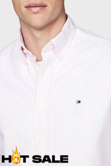 Camisa Tommy Hilfiger Oxford Regular Pink Camisas