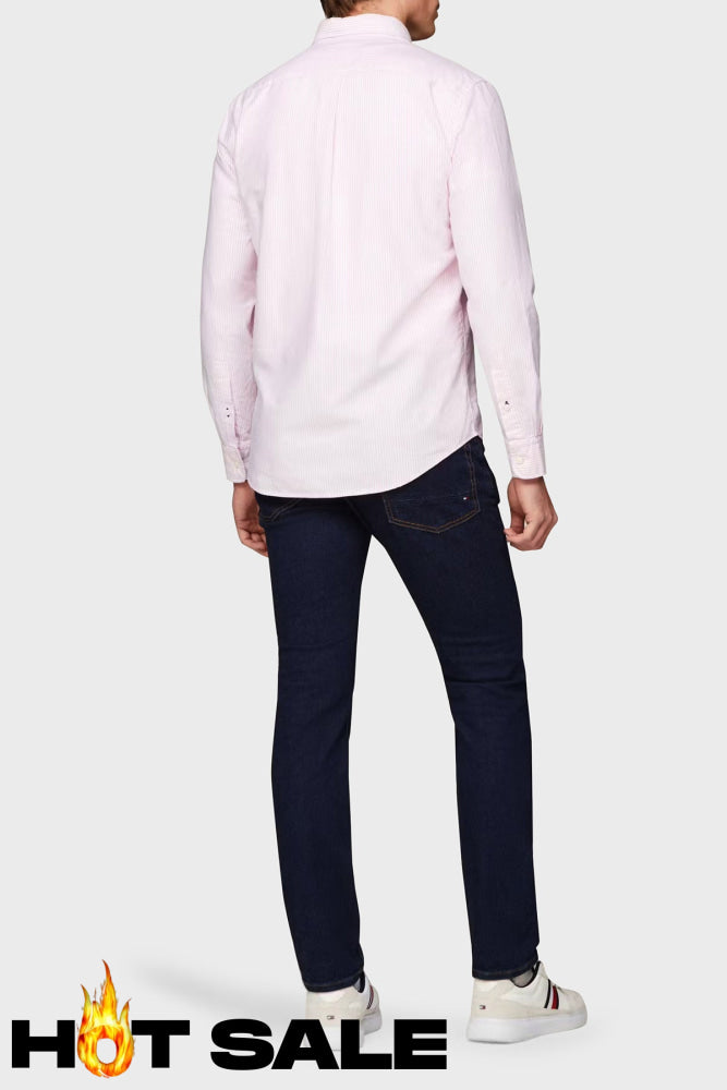 Camisa Tommy Hilfiger Oxford Regular Pink Camisas