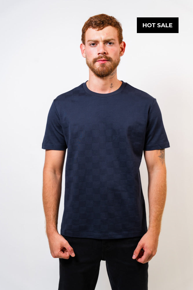 Camiseta Básica Azul Hombre Carven - Camiseta
