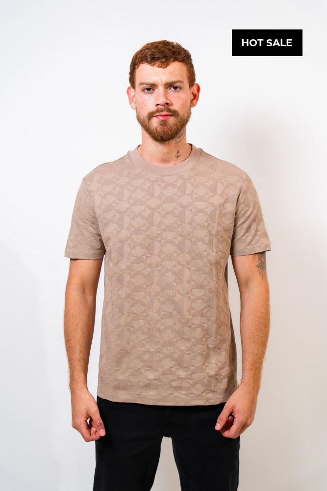 Camiseta Básica Café Hombre Carven - Camiseta