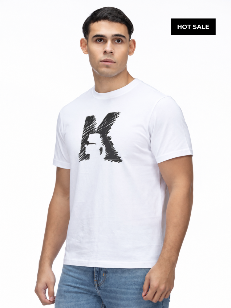 Camiseta Blanca Hombre Karl Lagerfeld - Camiseta