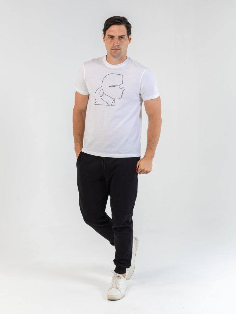 Camiseta Blanca Hombre Karl Lagerfeld - Camiseta
