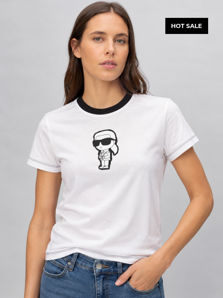 Camiseta Blanca Mujer Karl Lagerfeld - Camiseta