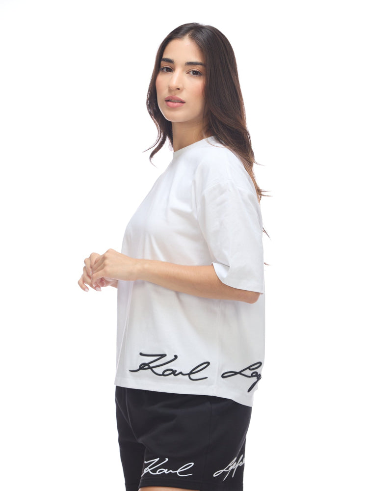 Camiseta Blanca Mujer Karl Lagerfeld - Camiseta