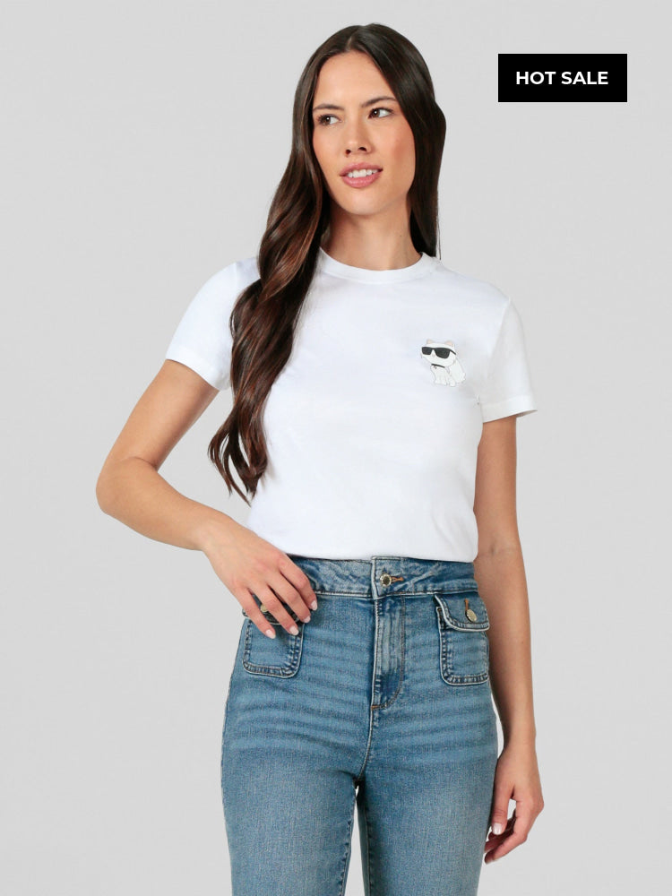 Camiseta Blanca Mujer Karl Lagerfeld - Camiseta