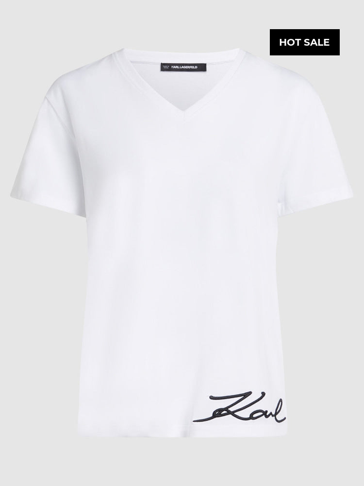 Camiseta Blanca Mujer Karl Lagerfeld - Camiseta