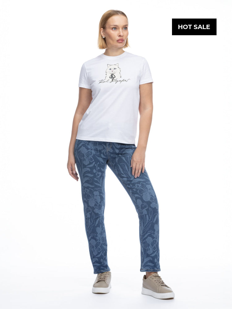 Camiseta Blanca Mujer Karl Lagerfeld - Camiseta