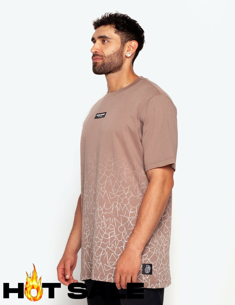Camiseta Blow Up Slim Fit Brown Camiseta