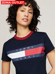 Camiseta Corta Women Tommy Hilfiger Navy XS Camiseta
