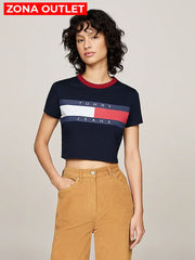 Camiseta Corta Women Tommy Hilfiger Navy XS Camiseta